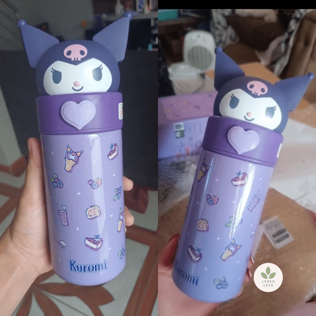 Garrafinha térmica Hello Kitty 400ML - Leben Leve