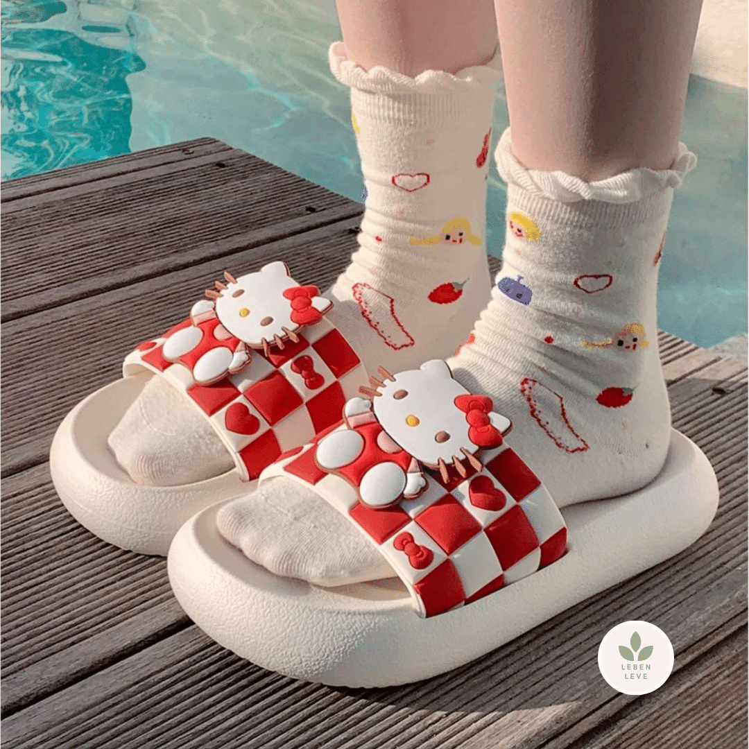 Chinelo Hello Kitty Confy - So Soft - Leben Leve