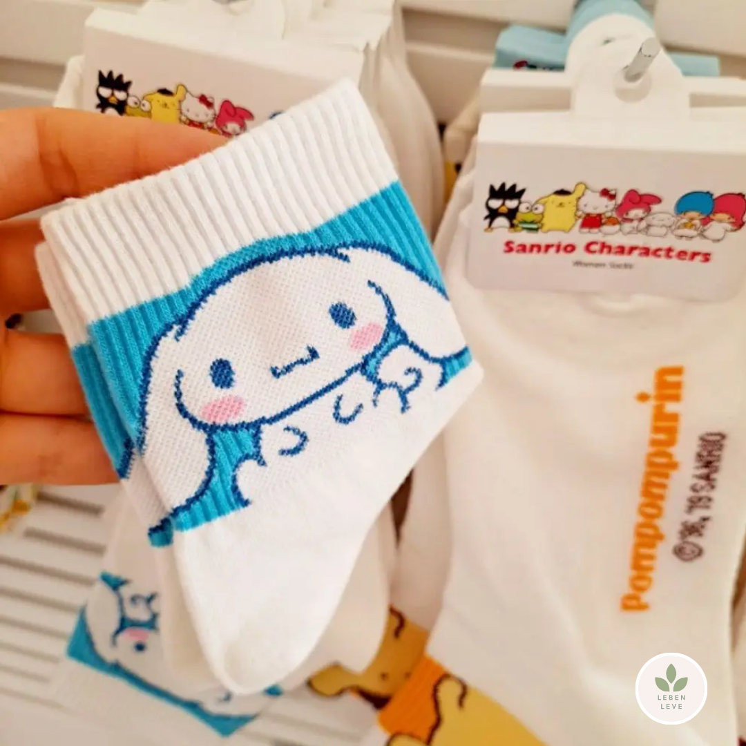 Meias básicas - Hello Kitty e sua Turma