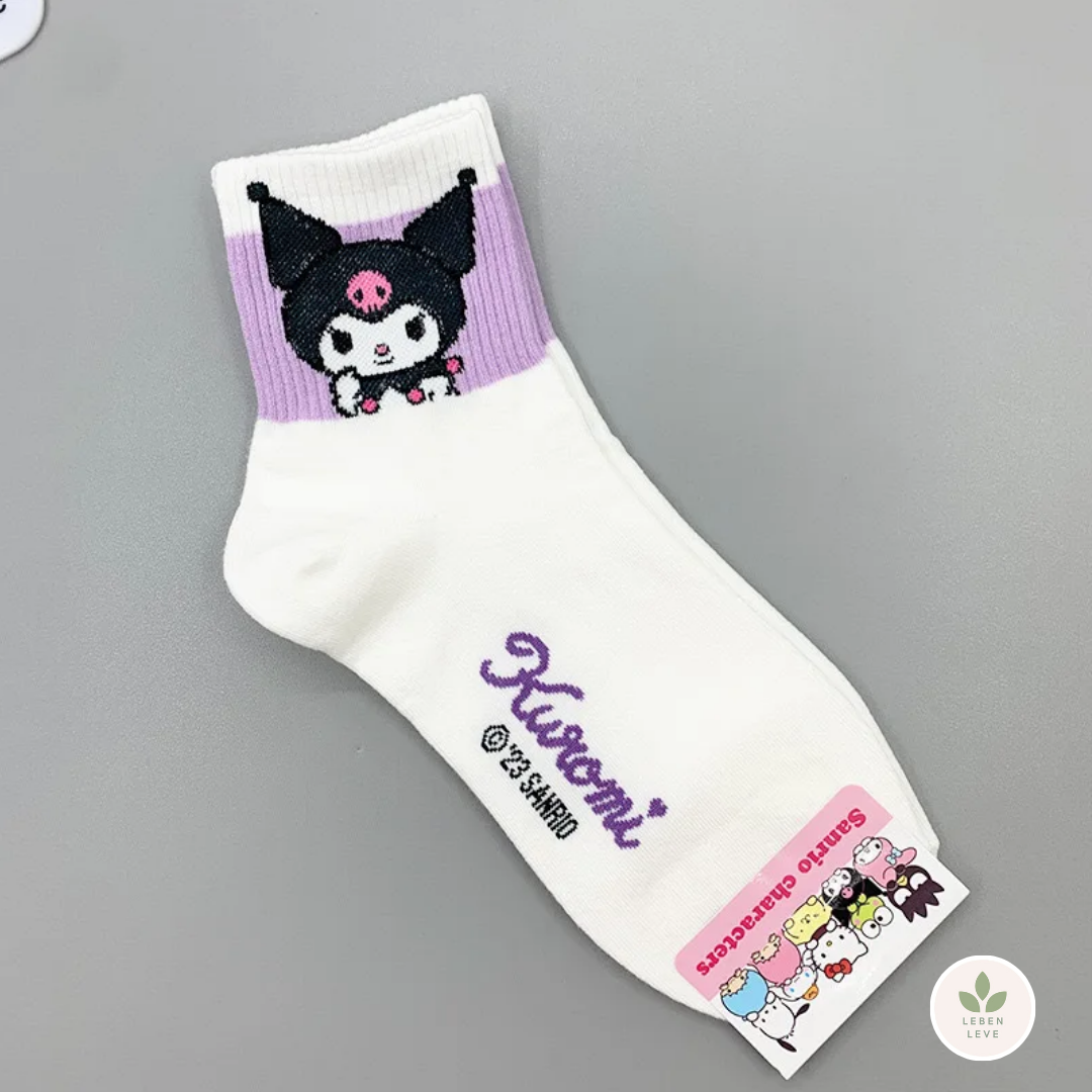 Meias básicas - Hello Kitty e sua Turma