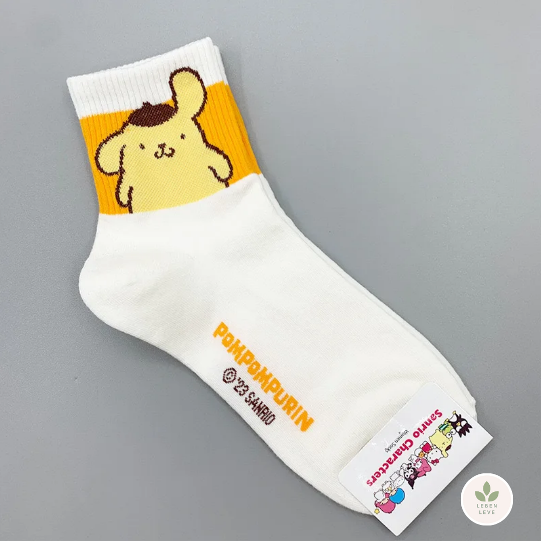 Meias básicas - Hello Kitty e sua Turma