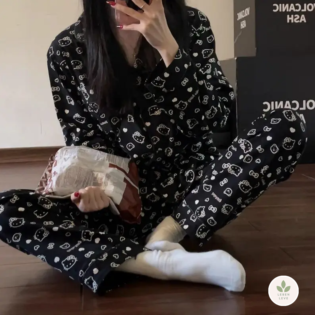 Pijama Hello Kitty Flanela