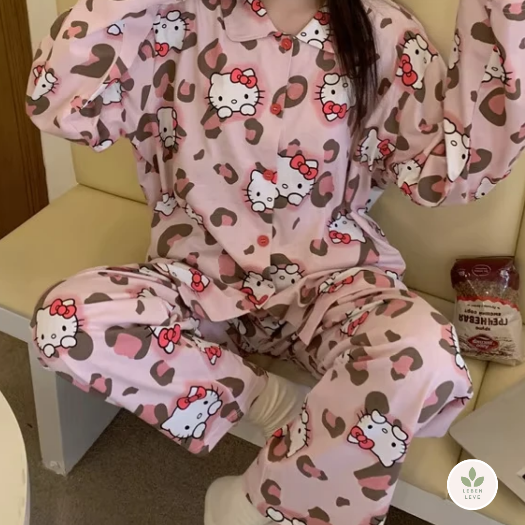 Pijama Hello Kitty Flanela