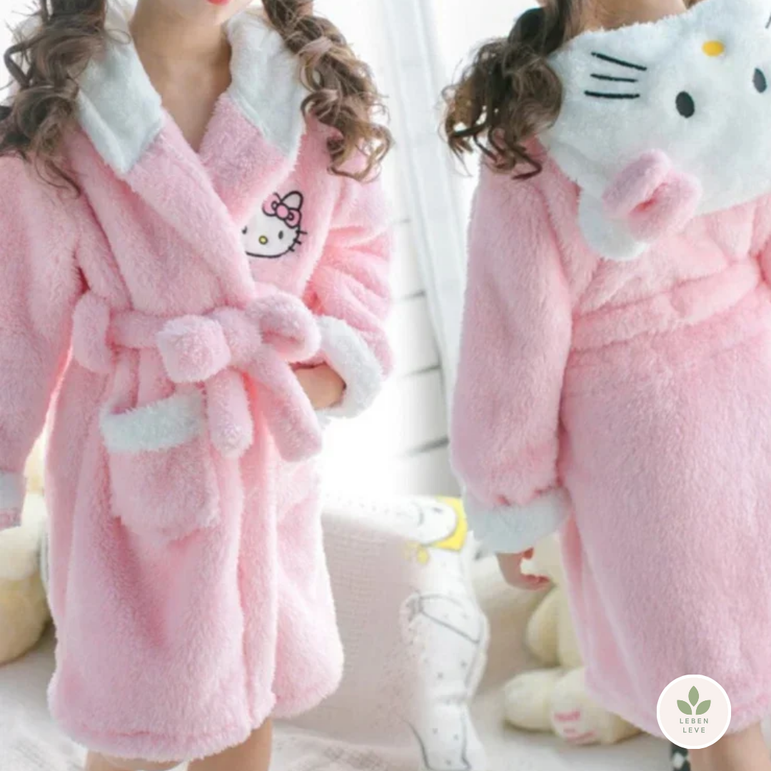 Roupão Hello Kitty - Conforto e Fofura