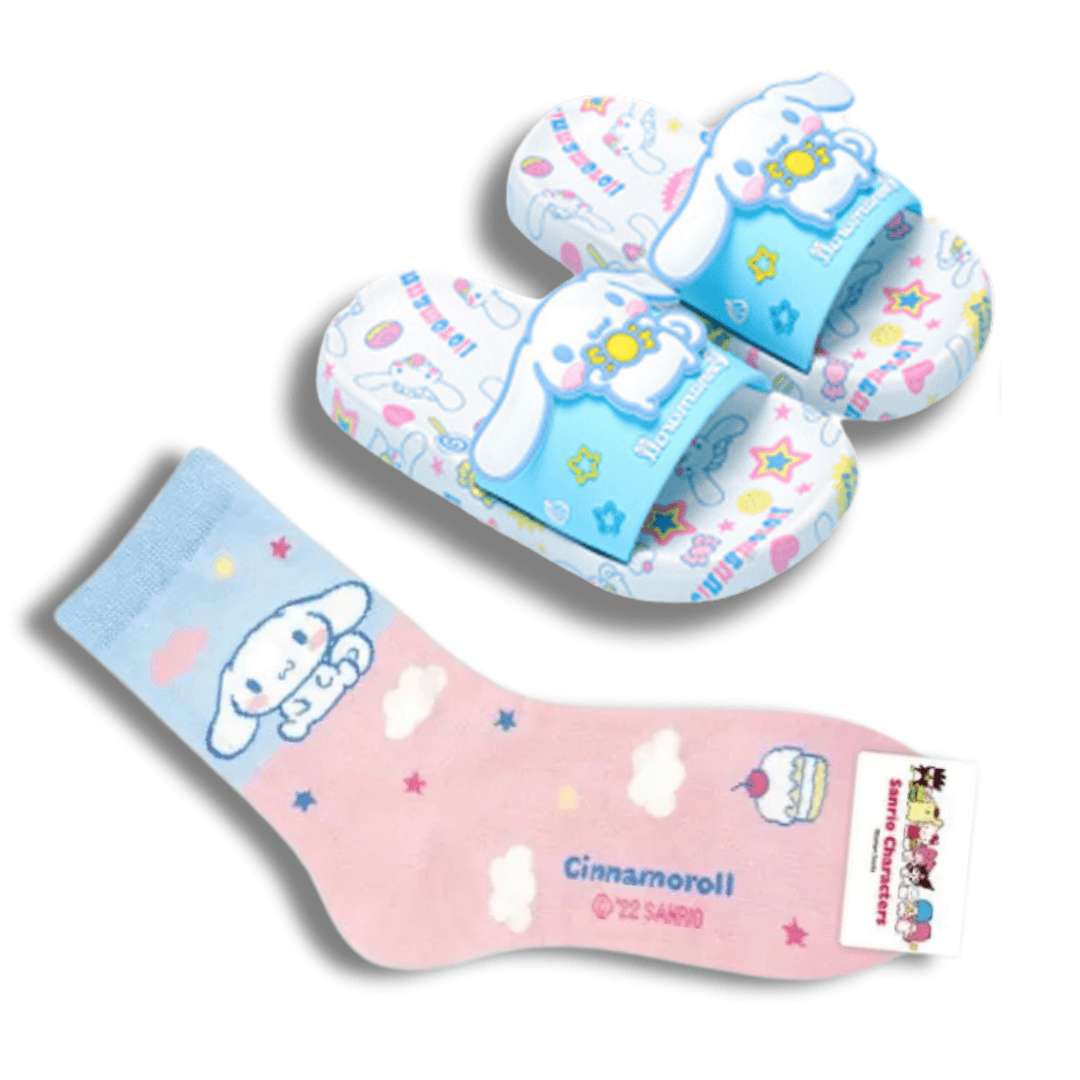 Chinelo Hello Kitty - So Soft + Brinde Par de Meias Hello Kitty - Leben Leve