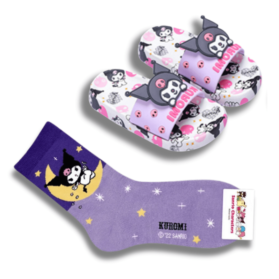 Chinelo Hello Kitty - So Soft + Brinde Par de Meias Hello Kitty - Leben Leve
