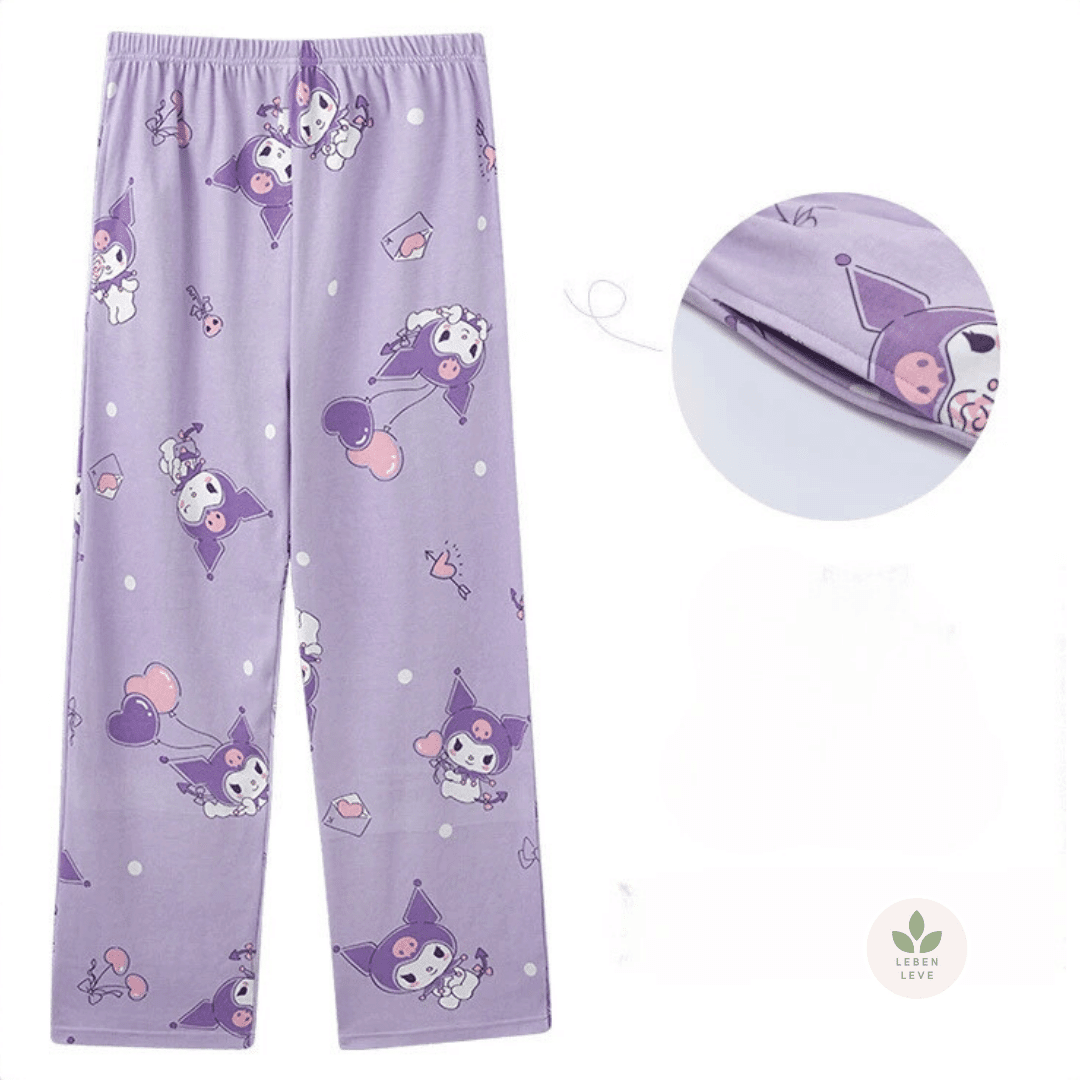 Calça de Pijama Kuromi - Leben Leve