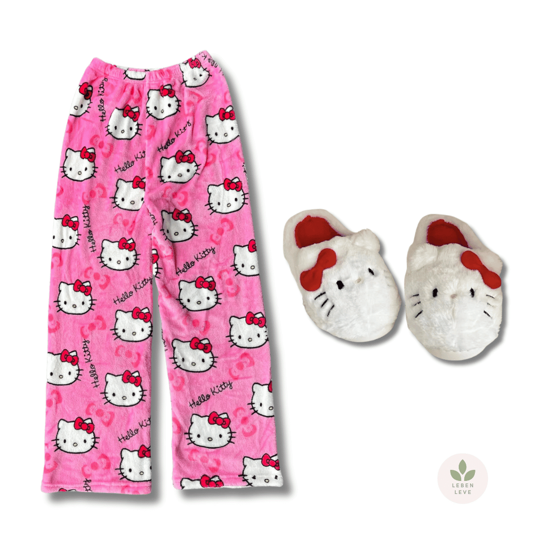 Calça Hello Kitty + Pantufa - So Soft - Leben Leve