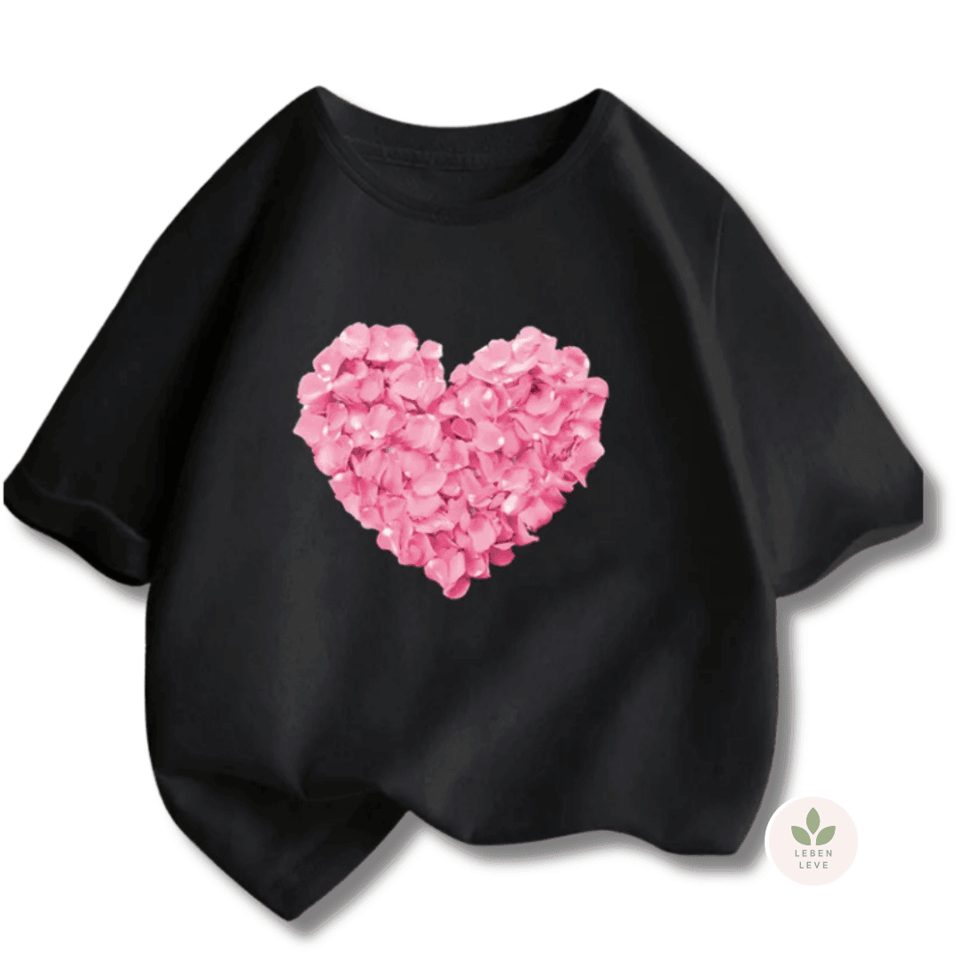Blusa Infantil Corações E Paris - Leben Leve