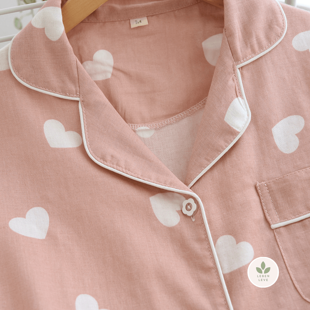Pijama Hearts Longo - Leben Leve