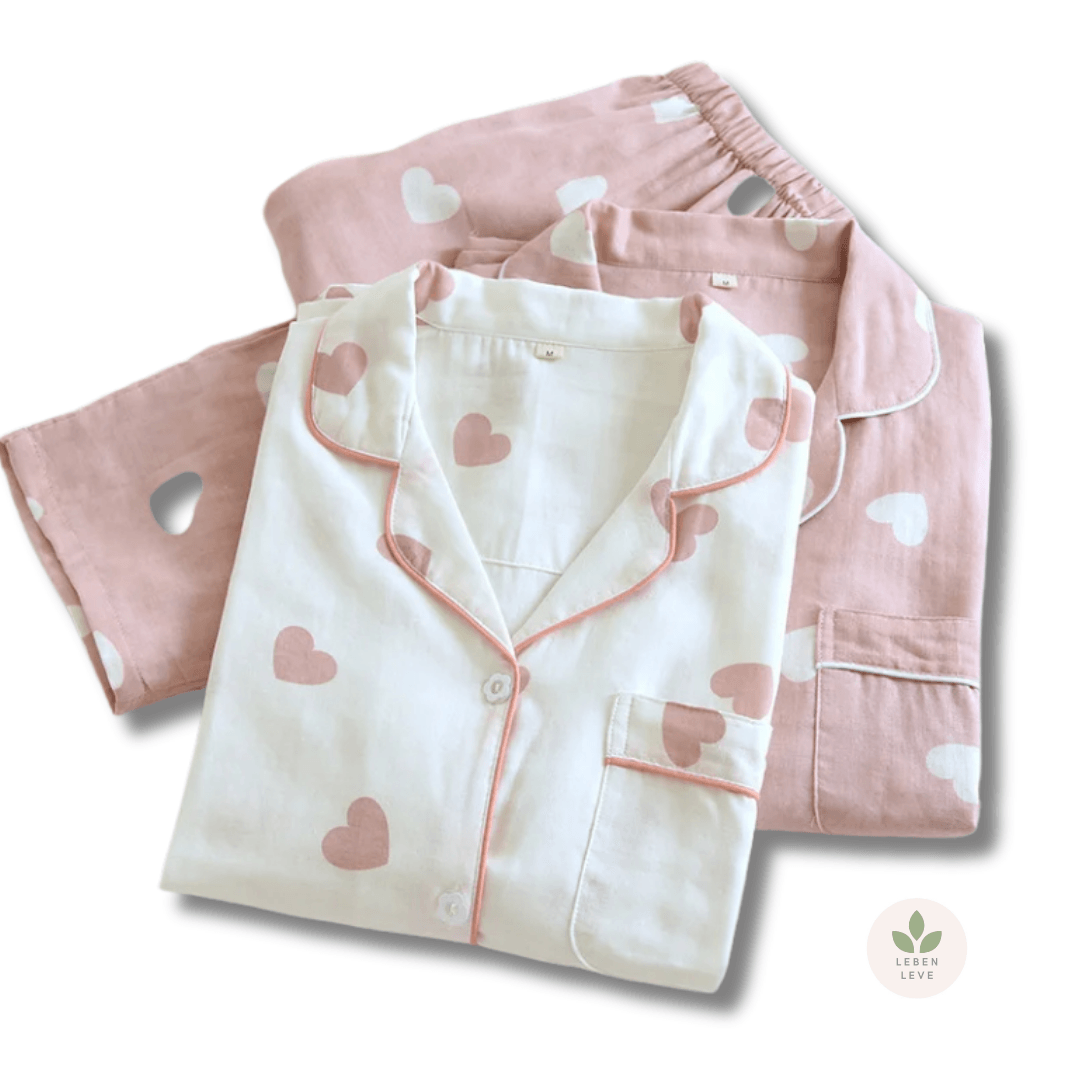 Pijama Hearts Longo - Leben Leve