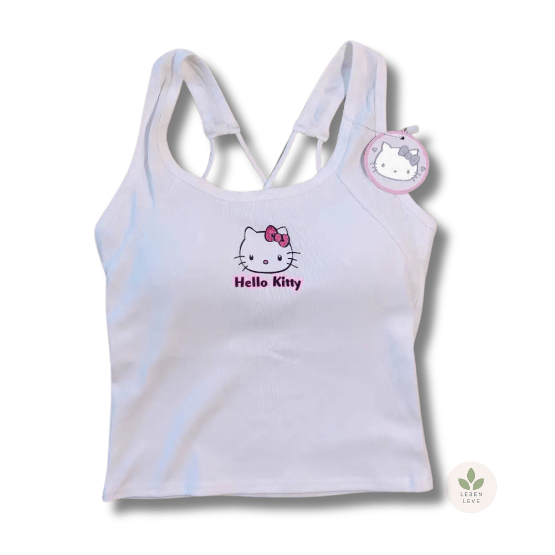 Conjunto Hello Kitty: Calça + Blusa + Pantufa