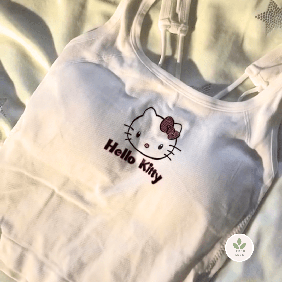 Conjunto Hello Kitty: Calça + Blusa + Pantufa