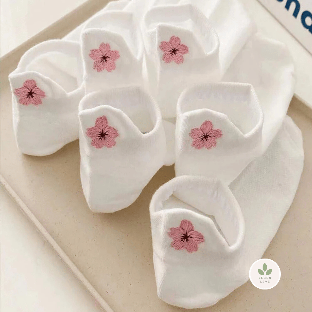 Kit Meias Fofas Flores