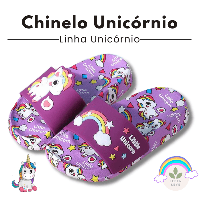 Chinelo Unicórnio - So Soft - Leben Leve