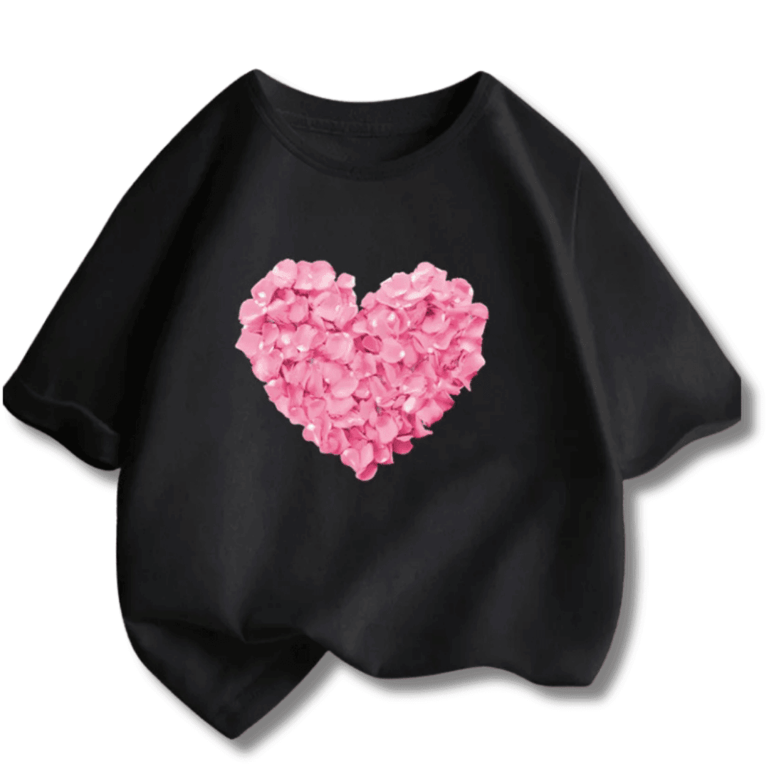 Blusa Infantil Corações E Paris - Leben Leve