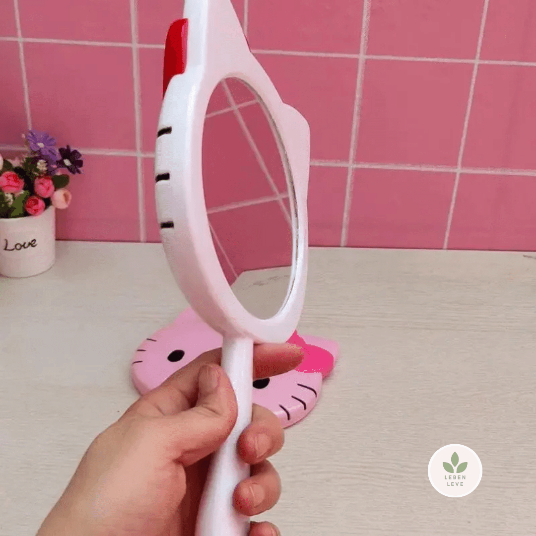 Espelho de mão Hello Kitty - Leben Leve