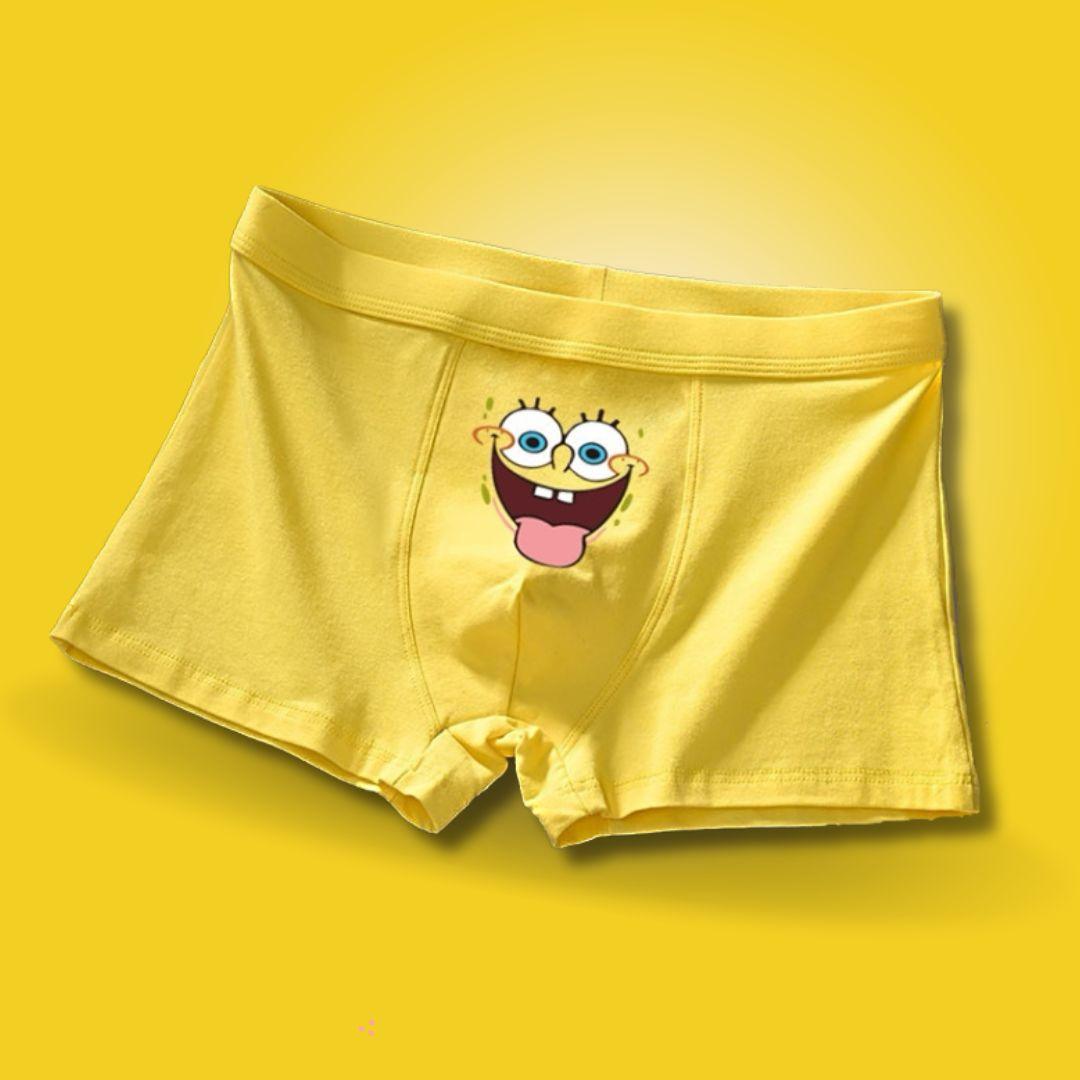 Kit 5 Cuecas Bob Esponja - Infantil - Leben Leve