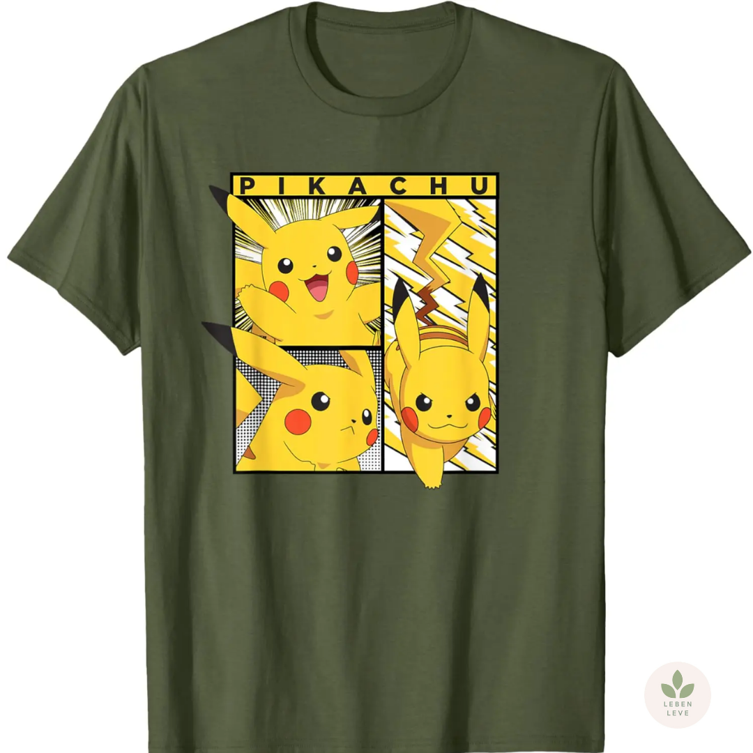 Camisa Pikachu - Cores variadas