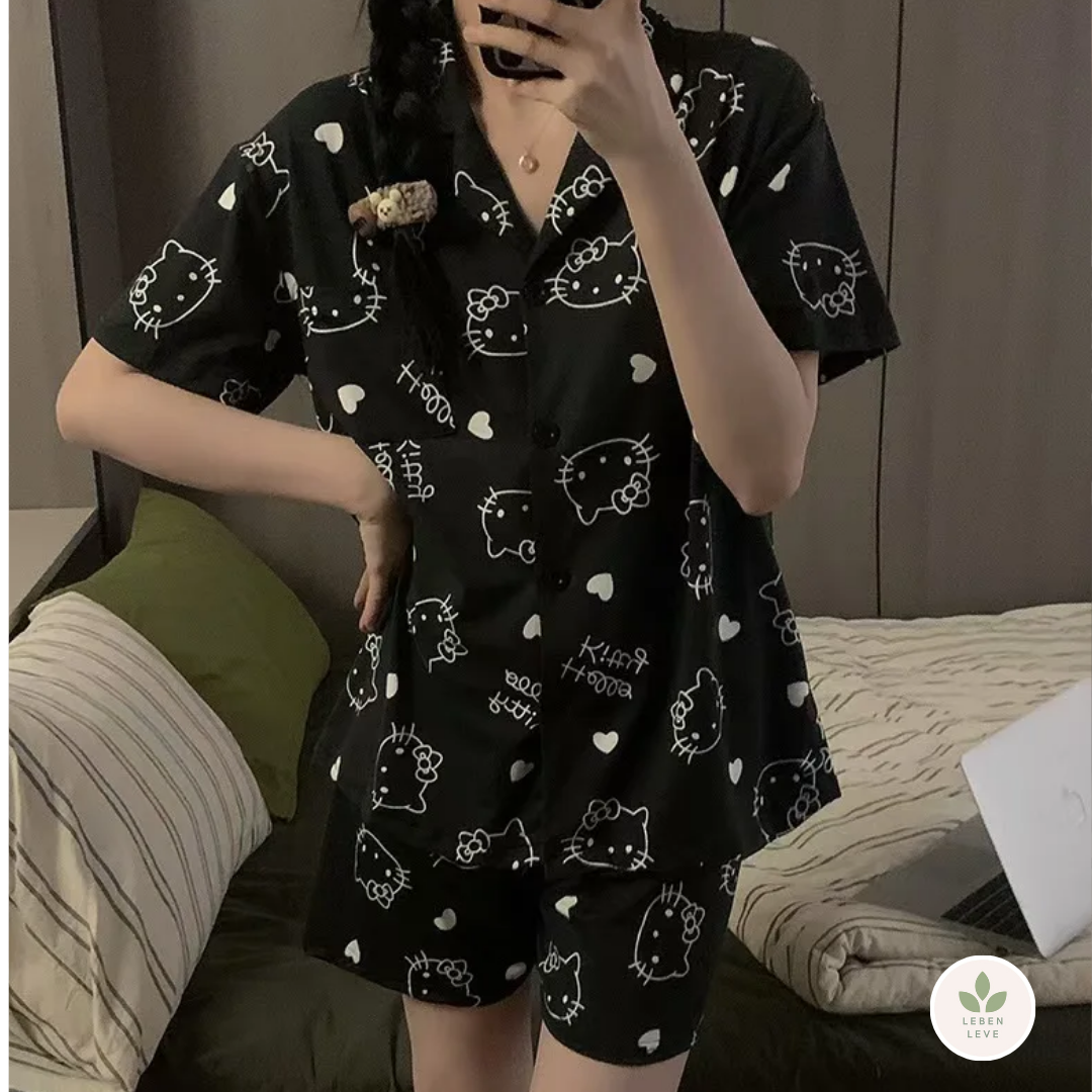 Pijama Hello Kitty - Estilo Verão
