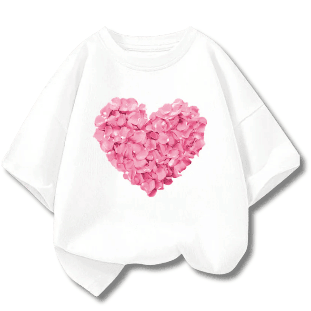 Blusa Infantil Corações E Paris - Leben Leve