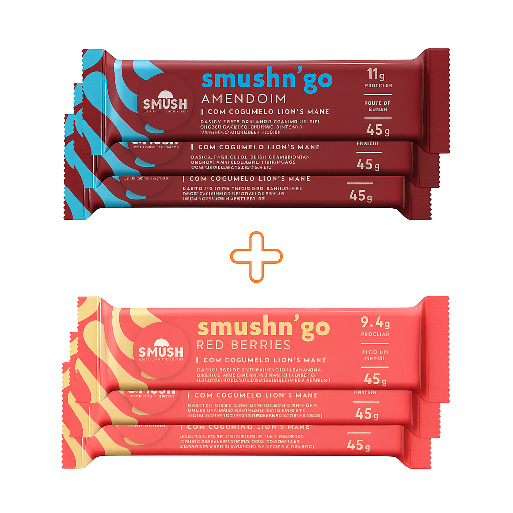Kit Smushn'Go Amendoim + Red Berries (Três Barrinhas de cada)