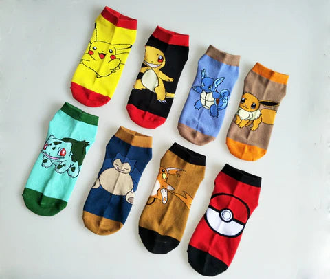 Kit 7 pares de Meias Pokemon sortidas