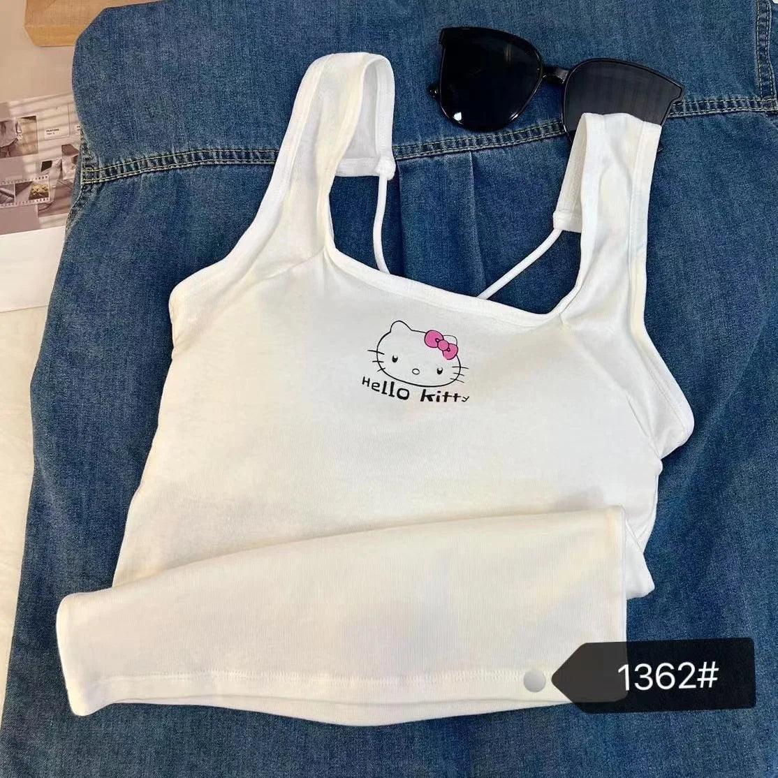 Conjunto Hello Kitty: Calça + Blusa + Pantufa
