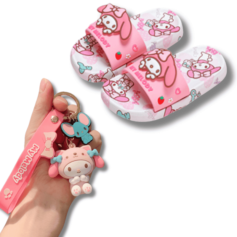 Chinelo Hello Kitty - So Soft + Brinde Chaveiro Hello Kitty - Leben Leve