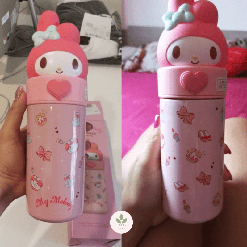 Garrafinha térmica Hello Kitty 400ML - Leben Leve