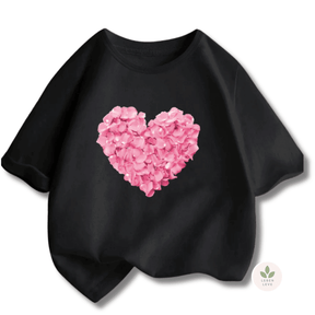Blusa Infantil Corações E Paris - Leben Leve