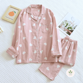 Pijama Hearts Longo - Leben Leve