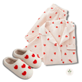 Kit Super Hearts - Pijama + Pantufa Premium - Leben Leve