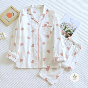Pijama Hearts Longo - Leben Leve