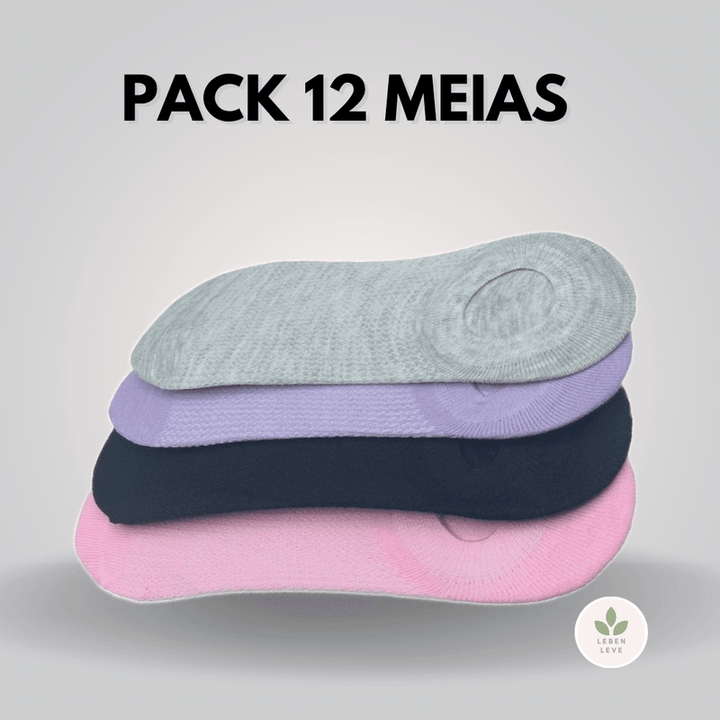 Kit 12 Pares de Meias - So Soft - Leben Leve