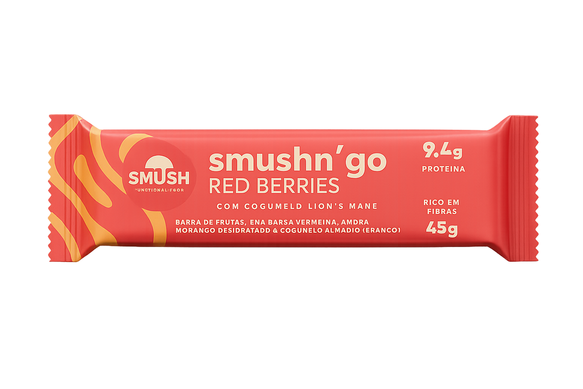 Barrinha de Proteína Smush - Red Barries